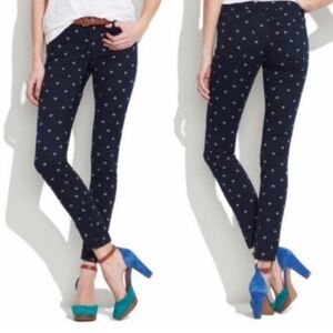 Madewell BlankNYC Bow Print Denim skinny‎ Jeans size 26 EUC